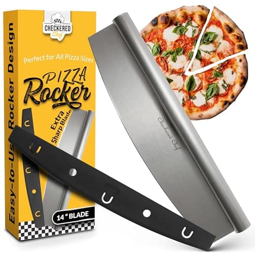 Checkered Chef 14-Inch Rocker Pizza Cutter